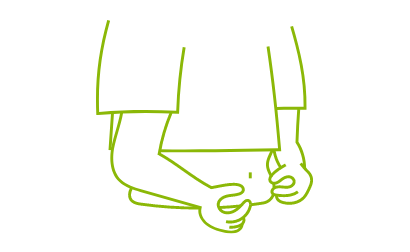 つまんだお腹の脂肪が3センチ以上ある